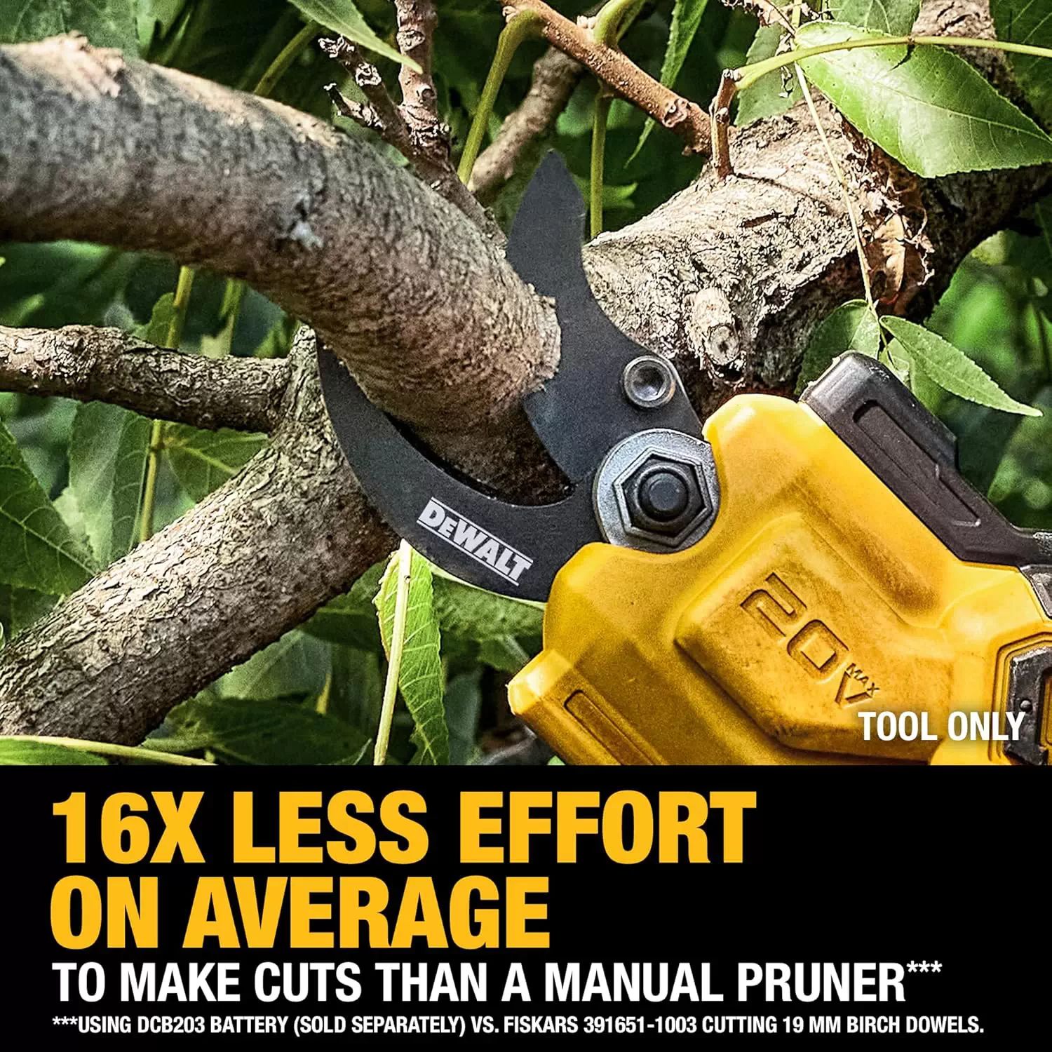 Dewalt DCPR320D1 20V MAX 1-1/2" Cordless Pruner Kit, 2AH